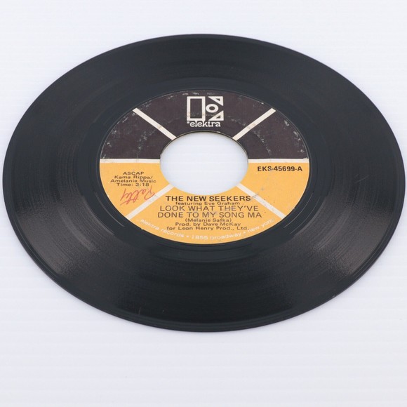 The New Seekers - Look What They've Done To My Song Ma - 45 rpm Vinyl 7" Record - Picture 3 of 6